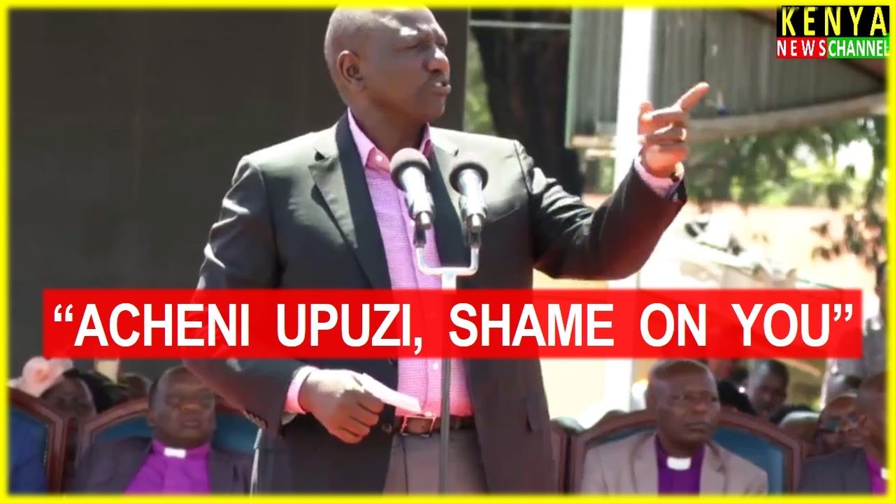 PRESIDENT RUTO GETS ANGRY AND LECTURES KERICHO MCAS - YouTube