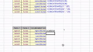 CONCATENATE FUNCTION || EXCEL TUTORIAL || TAMIL VLOG