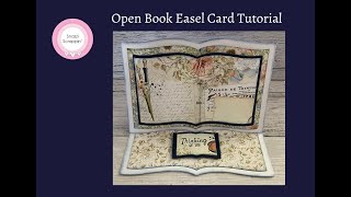 Open book easel card tutorial