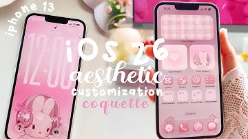 iOS 26 UPDATE on iPHONE 13 💌 LIQUID GLASS AESTHETIC CUSTOMIZATION 🌷CUSTOMIZE MY iPHONE WITH ME ♡