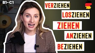 7 VERBEN mit ZIEHEN - WORTSCHATZ verbessern 🇩🇪 | B1| B2 | C1| +gratis PDF📚 - Learn German Fast