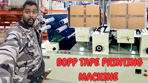 BOPP Tape Printing Machine, Print Minimum 1 box, #BOPPTapePrinting #TapePrintingMachine