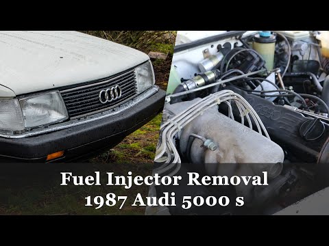 1987 Audi 5000 S CIS Injector Removal + Broken Parts:(