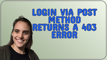 Drupal: Login via POST method returns a 403 error