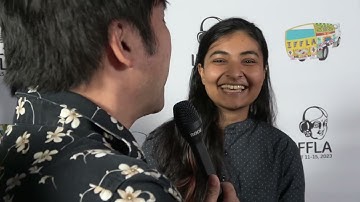 Shireen Ghosh Carpet Interview at Closing Night of IFFLA 2023 for Priyo Ami (Dear Me)