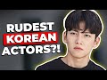 Korean actors who have no manners