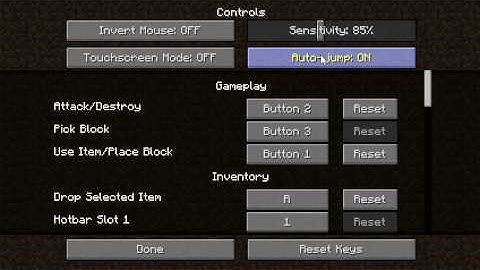 Auto-jump in Minecraft 1.10