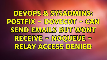 Postfix - Dovecot - Can Send Emails But Wont Receive - NOQUEUE - Relay Access Denied