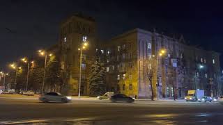 Зимній вечір у Запоріжжі, Україна