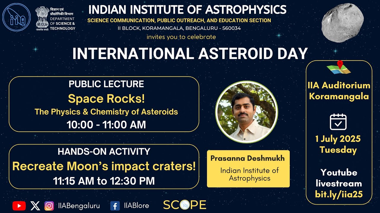 Space Rocks: International Asteroid Day 2025 at IIA - YouTube