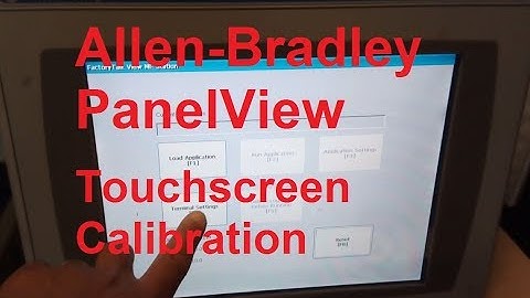 Allen-Bradley PanelView - Screen Calibration