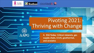 4 - AAPG Pivoting 2021:  Critical minerals, gas supply chain, CCUS, geothermal, & analytics