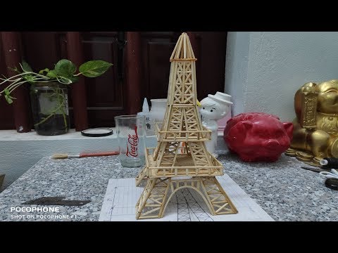 Làm Tháp Eiffel Từ Tăm Tre Cực Dễ-Kênh 5 Phút Sáng Tạo | Foci