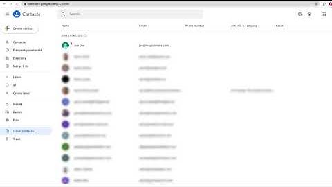 Tutorial - Google Contacts export to CSV