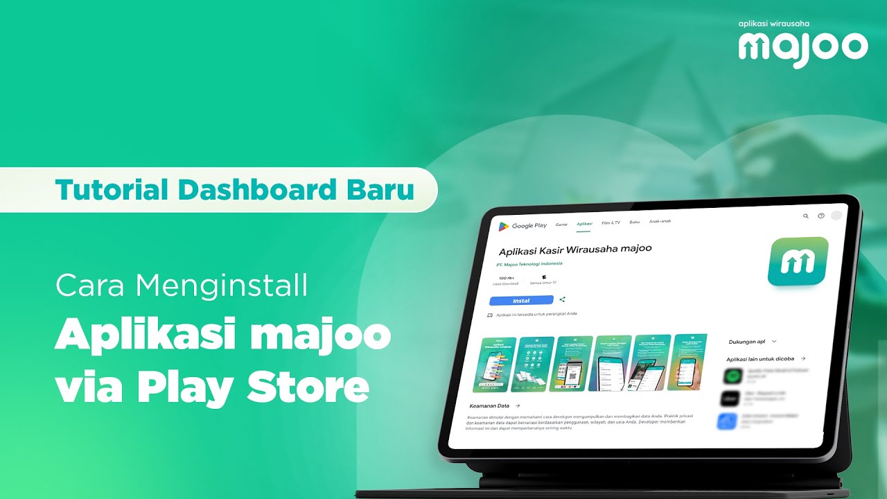 Cara Menginstall aplikasi majoo via Play Store - YouTube