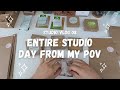 studio vlog 08 - entire studio day from my point of view, exciting delivery, packing etsy orders