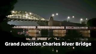 MBTA Equipment Move over the Grand Junction Bridge