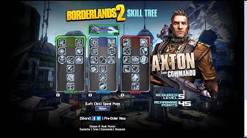 Borderlands 2 In-Depth Skill/Perk Tree Analysis of Axton the "Commando" Class
