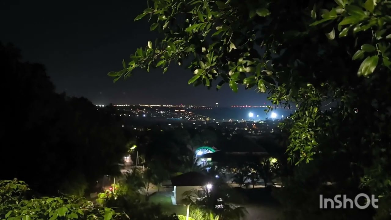 Healing heart with soft music, light on trees & panoramic view of the village 💌💌