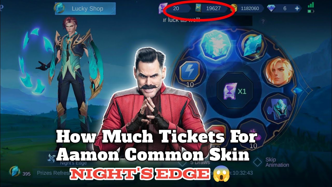 How much tickets do we need for aamon common skin Nights Edge 🔥 Lucky