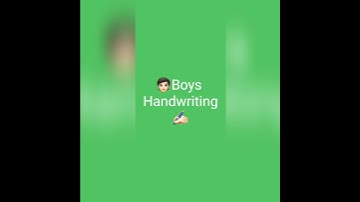 Thumbnail of girls vs boys handwriting ✍️for entertainment propose # types of choices