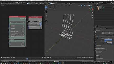 Animation Nodes effect - Knitting Procedural Animation