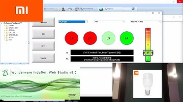 How to control Xiaomi Yeelight bulbs through Windows command prompt and a Wonderware InduSoft HMI