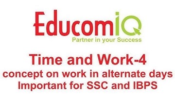 Time And Work video tutorial concept Shortcuts and Tricks [In Hindi] Part - 4