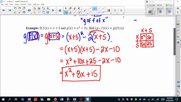 1.1- 1.3 VIDEO 7 Composition of Functions