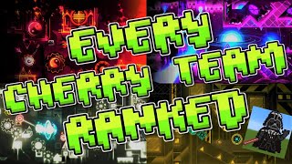 Every Cherry Team Level RANKED (ft. @LordVadercraft )(Geometry Dash)