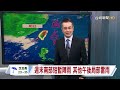 【0716台視晚間氣象】明日南部局部陣雨 夜晚至清晨雨勢較顯