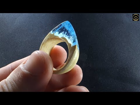 How To Make Ring Secret Wood and Resin (Deep Ocean)