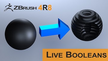 Zbrush 4R8: Live Booleans