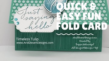 Timeless Tulip Fun Fold Card