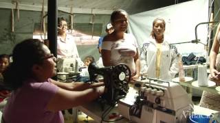 Recorrido en albergue de los damnificados por el terremoto en Manabí.