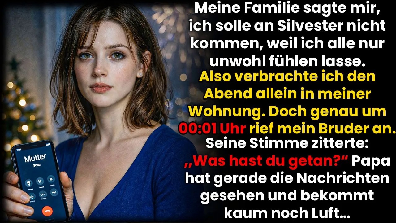 Meine Familie verbannte mich an Silvester–dann sah mein Vater, dass ich über Nacht Millardär