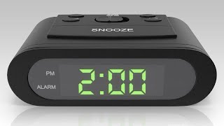 Classic Digital Alarm Clock 2 Minute Countdown timer