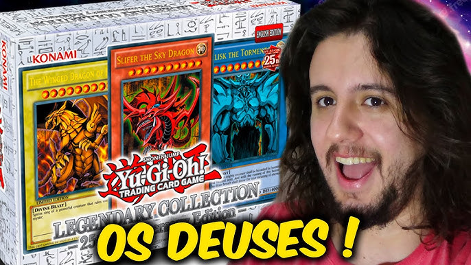 Yugioh Box Coleção Lendária 25 Anos Deuses Egípcios Português