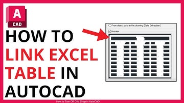 How to Link Excel Table to AutoCAD [QUICK GUIDE]