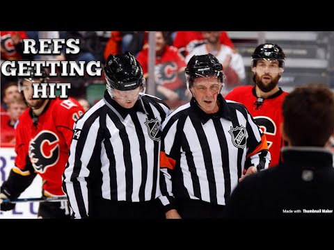 (NHL) REFS GETTING HIT