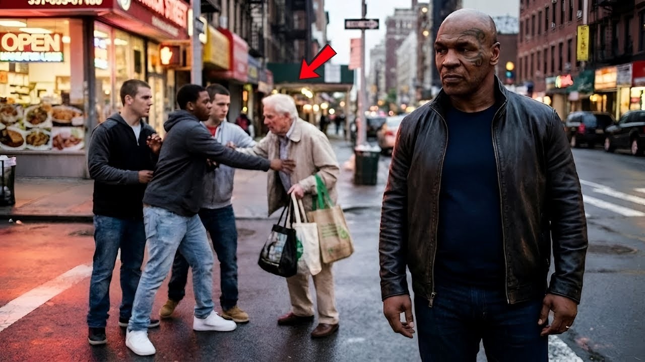 Mike Tyson sah, wie junge Männer einen älteren Mann belästigten – Sekunden später wurde es auf der