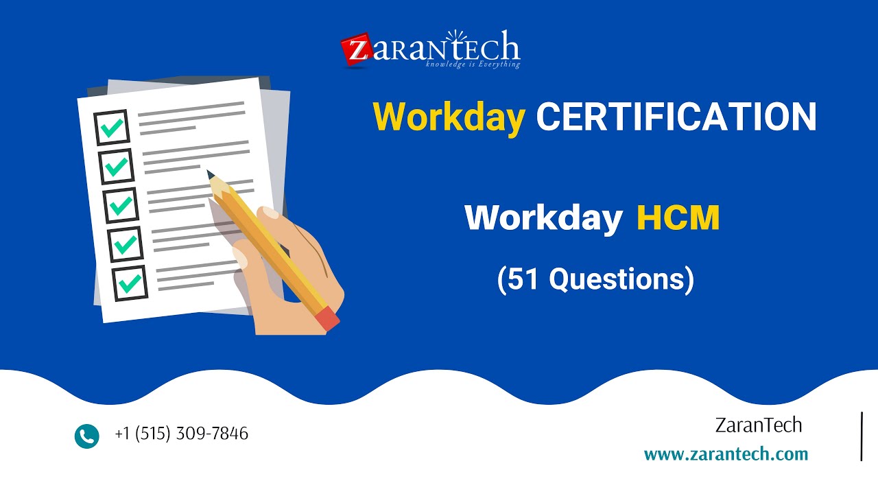 Workday HCM 51 Practice Questions ZaranTech YouTube Workday HCM 51 Practice Questions ZaranTech YouTube