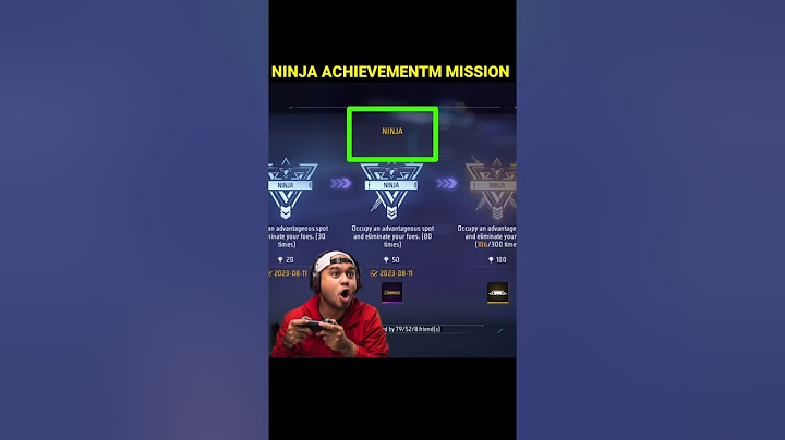 Free fire ninja achievement kaise complete karen | Ninja achievement mission | #shorts #ytshorts