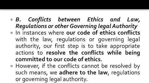 PAP Code of Ethics Part 2