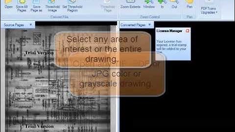 How to clean up dirty scanned drawings