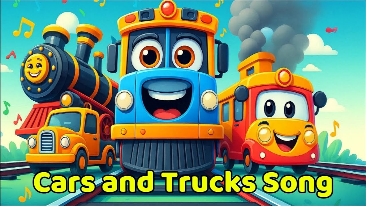 Cars and Trucks Song | Kids Learn Vehicles | Fun Educational Song