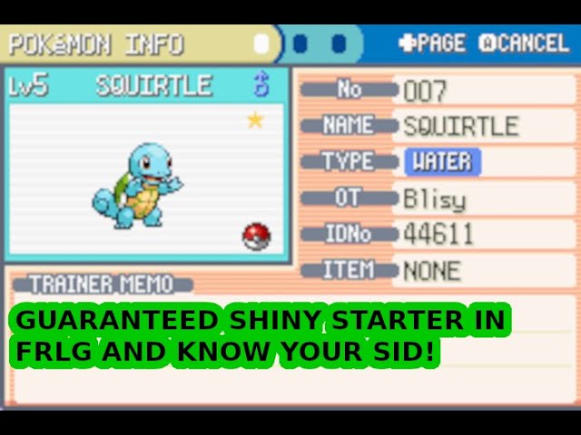gen 3] Found this girl on my firered after quite a quick hunt in