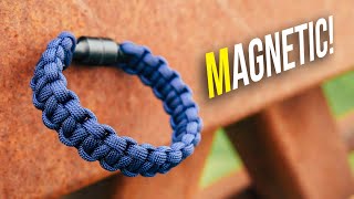 🧲 Magnetic Paracord Bracelet Done 3 Ways! TUTORIAL