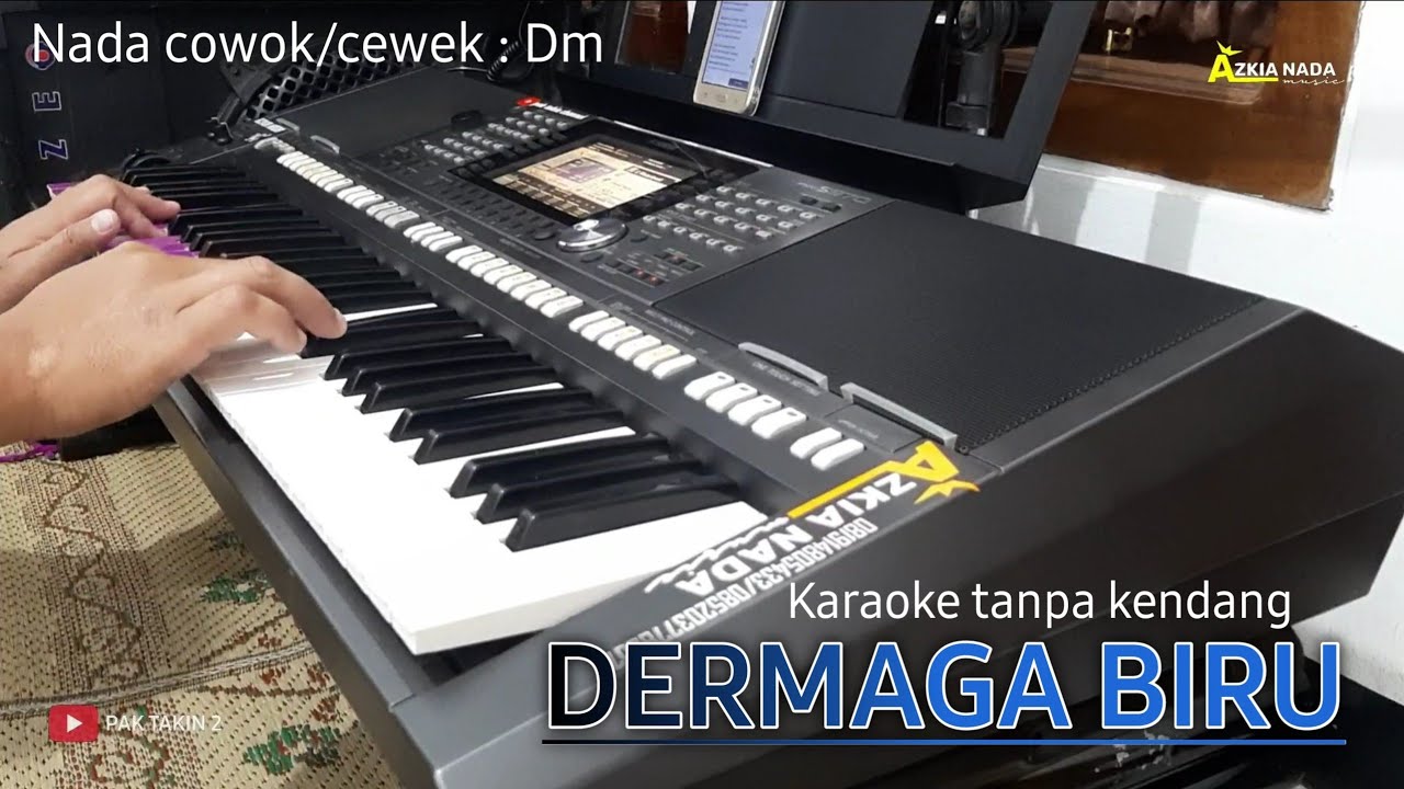 DERMAGA BIRU Karaoke tanpa kendang | Lirik di deskripsi | aZkia naDa