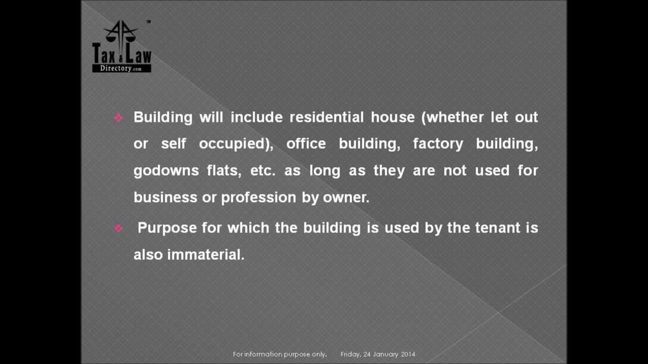 "Tax calculator from house property" YouTube